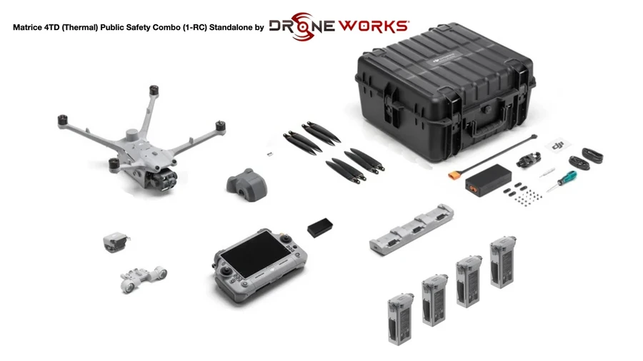 dji matrice 4td public safety combo 1-rc standalone by drone-works