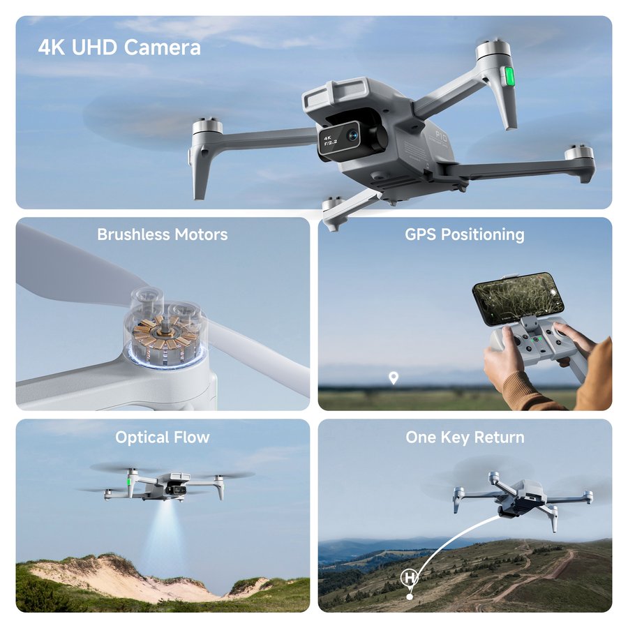 snaptain p10 gps beginner drone with 4k camera - snaptain